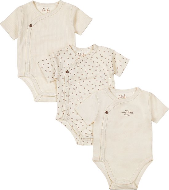 Dirkje NOOS UNI Unisex Rompertje 3 PACK - Maat 50/56