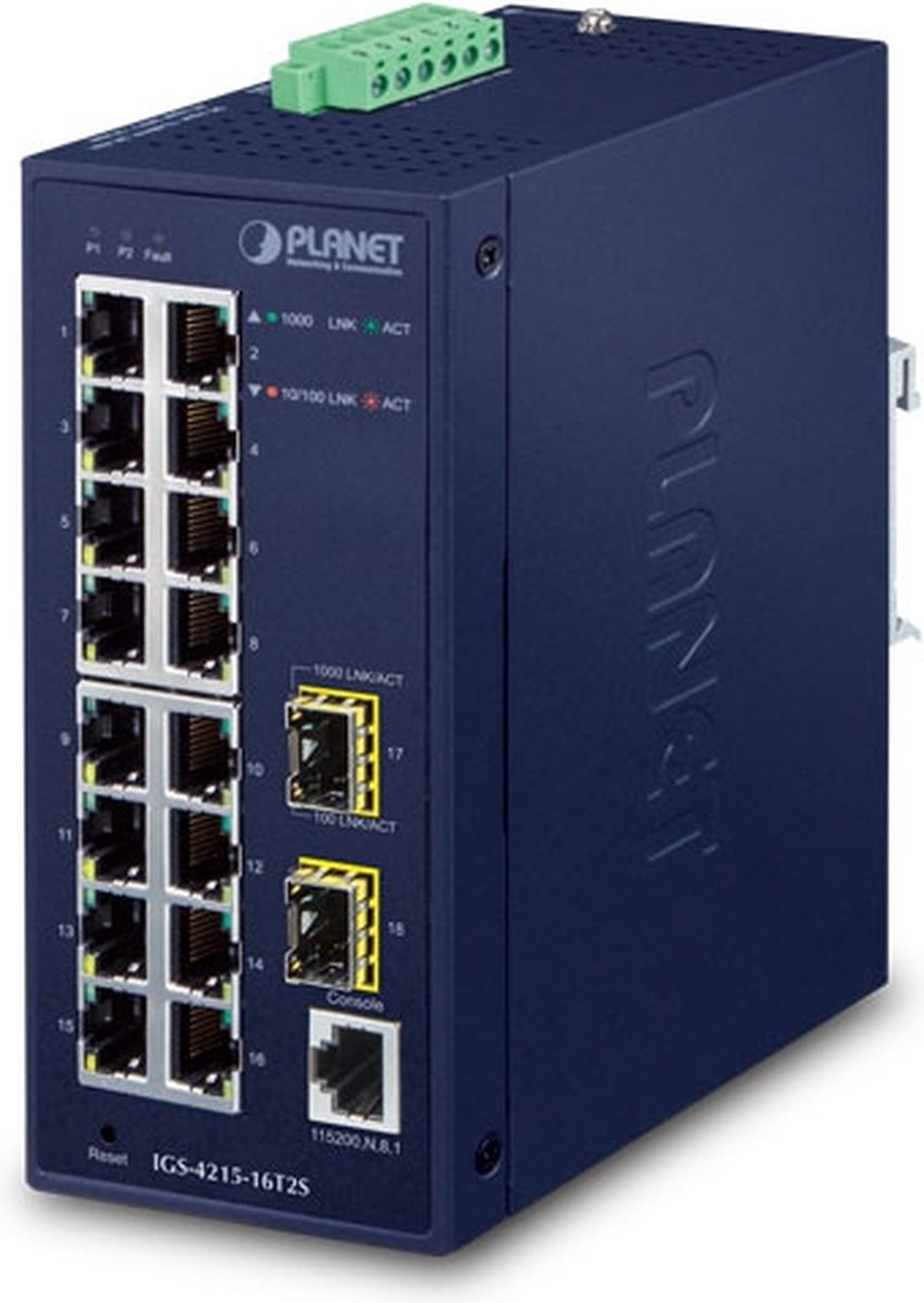 PLANET IGS-4215-16T2S - Netwerk Switch - Managed - L2/L4