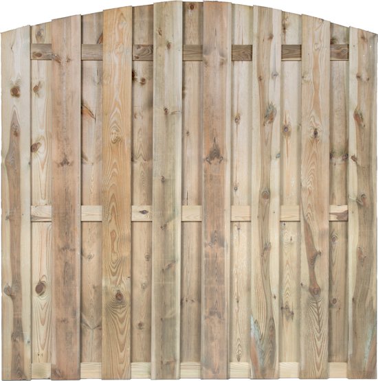 Décorations de jardin | Arc de panneau de clôture | Paravent de jardin | Bois de pin | 180x180cm | Vissé | Exécution à l'arc |