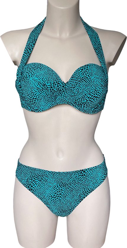 Rosa Faia - coco Turquoise Bikini set - Maat voorgevormde Top 40D / Slip Maat 42