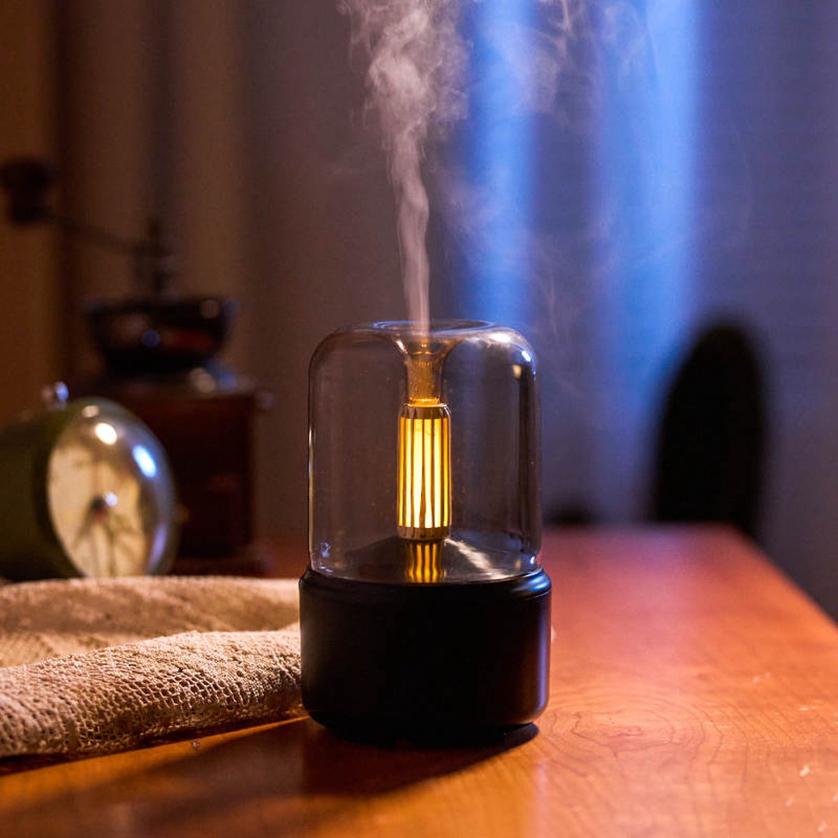 Goedkoopste KYXORA - Aroma Diffuser - Aroma Diffuser Geurverspreider - Aroma Diffuser Luchtbevochtiger - Aroma Diffuser met LED Lamp - Aroma Therapie - Olie Diffuser - Zwart