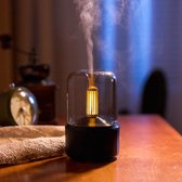 KYXORA - Aroma Diffuser - Aroma Diffuser Geurverspreider - Aroma Diffuser Luchtbevochtiger - Aroma Diffuser met LED Lamp - Aroma Therapie - Olie Diffuser - Zwart