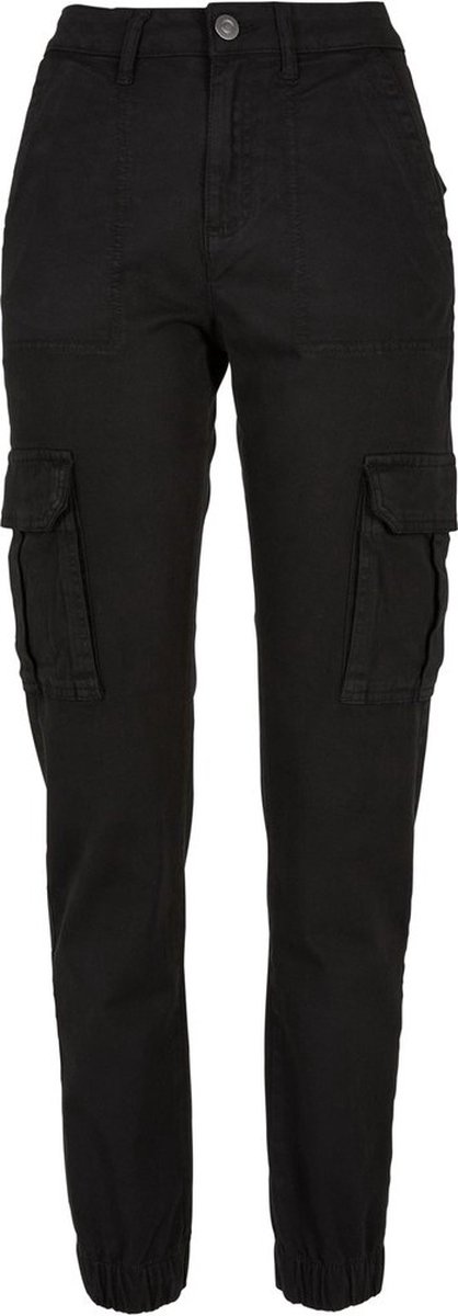 Urban Classics Dames Cargobroeken – 32 Zwart