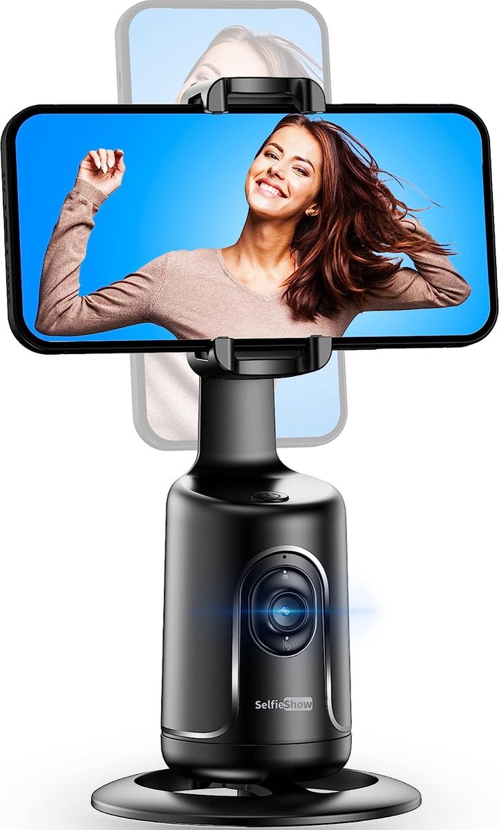 SelfieShow Auto Face Tracking Statief 360° Rotatie - Smart Tracking - Telefoonhouder