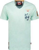 Canadian Peak T-shirt V-Hals Met Print Jibeak Mint - L