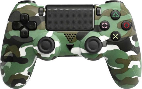 Playstation 4 Draadloze Game Controller - Camouflage Groen