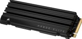 Corsair MP600 ELITE 2TB with Heatsink - SSD - M.2 2280 - PCI Express 4.0 x4 - NVMe 1.4 - 2 TB - 3D TLC NAND - zwart