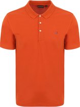 Napapijri - Ealis Polo Oranje - Regular-fit - Heren Poloshirt Maat XL