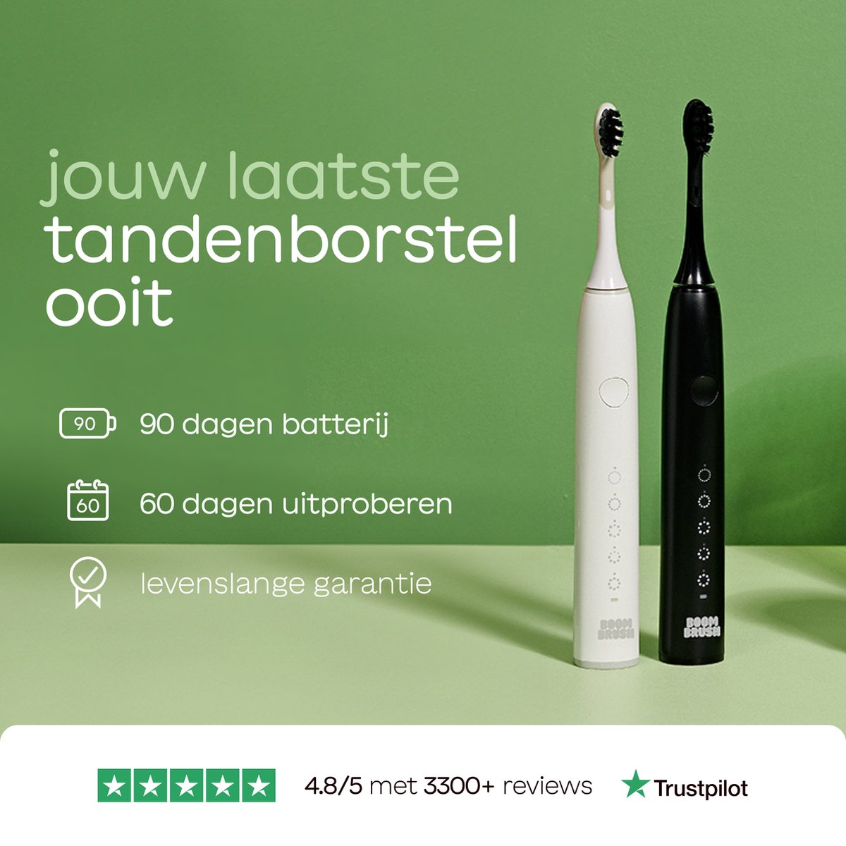 BOOMBRUSH The Start Elektrische Tandenborstel met 90 Dagen - afbeelding 3