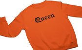 Koningsdag - Queen Sweater - Oranje - Koningsdag Trui / Sweater / Kleding Voor Unisex - Maat L