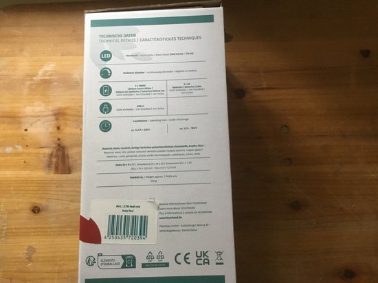 Feuerhand LED Stormlamp 276 Robijn Rood — afbeelding 3