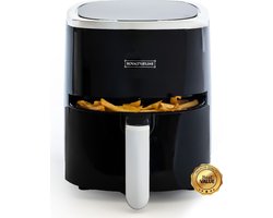 Royalty Line® AF5605D Digital Airfryer - 3.5 Liter Heteluchtfriteuse - 1200W Airfryers - Geschikt Voor 1000 Gr. Friet - Zwart