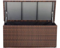 In And OutdoorMatch Rotan Opbergbox Oral - 125cm - Kussenbox - Tuinkussenbox - Waterdicht - Met deksel - Voor binnen & buiten - Tuinbox