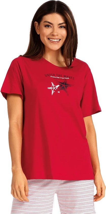 Dames Pyjama 'Starfish Red'