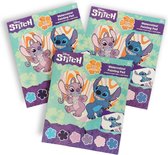 Lilo en Stitch Waterverf Kleurblok - Disney - Waterverf - Cadeautje - set van 3 - Kleuren - Creatief