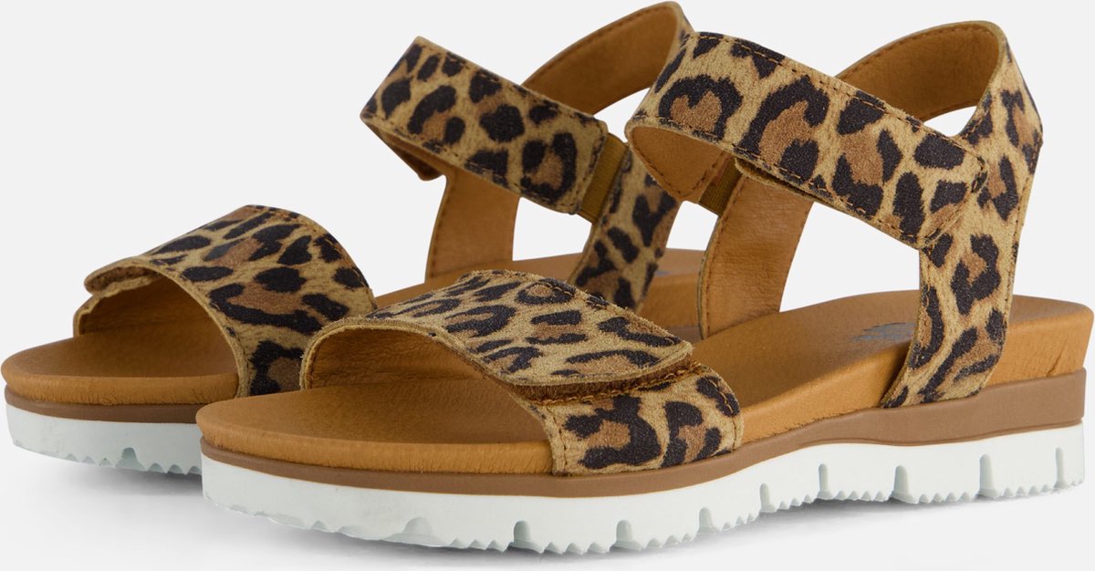 Giga Leopard Sandalen bruin Leer - Maat 33