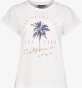 TwoDay dames T-shirt met palmboom wit - Maat S