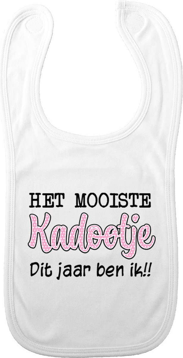 Goedkoopste Bellatio Decorations Baby slabbetje - roze - het mooiste kadootje - kraam cadeau - slab/morsdoek