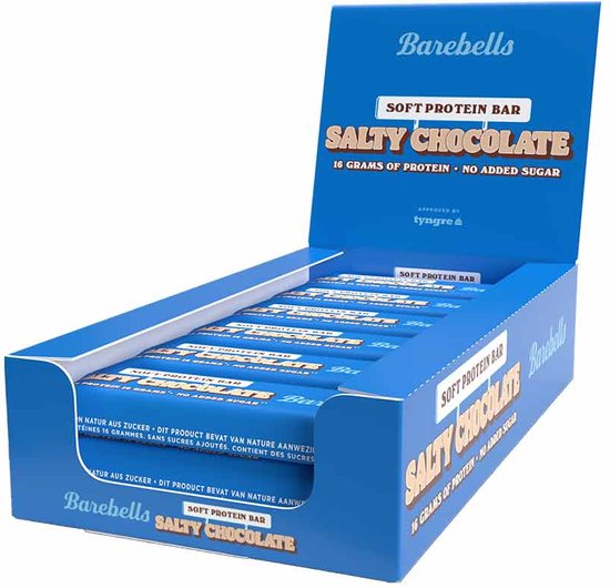 12x Barebells Soft Protein Bar Salty Chocolate 55 gr | bol