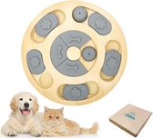 Interactief speelgoed voor honden en katten - traktatiedispenser en denkspel niveau 1, van hout