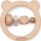 Liewood Avada wooden rattle Oat mix