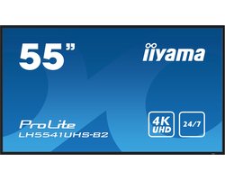 iiyama ProLite LH5541UHS-B2 - 55 Inch - IPS - 4K - 24/7 werktijd - 500 cd/m²