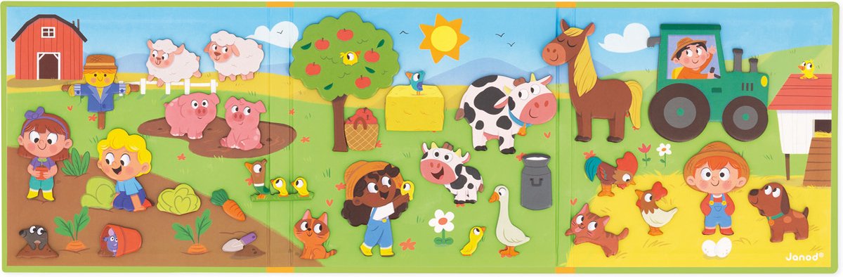 Janod - Magneti Stories - Boerderij – Educatieve magneetset — afbeelding 8