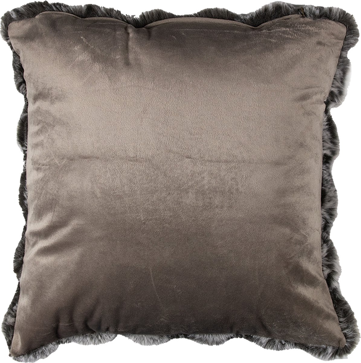 kussen teddy bubble grijs 45x45cm