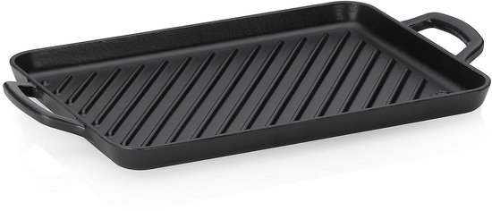 Cattara 13068 Gietijzeren Grillplaat 38x26 Cm - Voor Vlees En Groenten Op Elke Grill