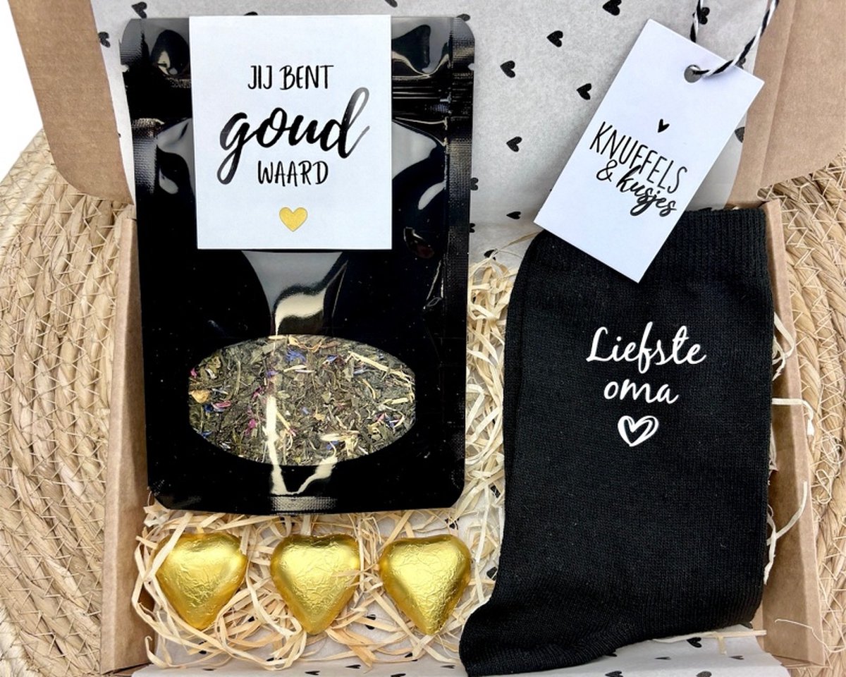 Oma cadeau | Cadeaupakket | Liefste oma | Brievenbus pakket | Verjaardag Oma | Moederdag