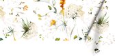 Nappe Raved en Katoen Blossom 140 cm x 240 cm - Oranje - Fleurs - Déperlante - Lavable