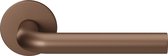 Deurkruk op rozet - Brons Kleur - RVS - GPF bouwbeslag - GPF100VRA2 Bronze blend L-model 19mm 53x6mm