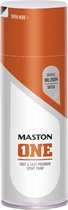 Maston ONE - spuitlak - zijdeglans - zuiver oranje (RAL 2004) - 400 ml