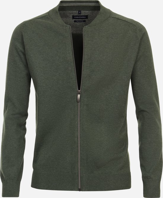 CASA MODA comfort fit vest - groen - Maat: 6XL