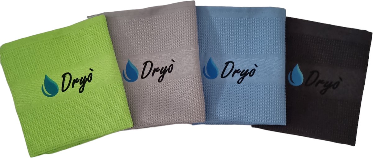 Goedkoopste Dryò Microvezeldoekjes - 4 stuks - 60 x 40cm - Streep loze Schoonmaakdoeken - Schoonmaakdoekjes - Microvezeldoeken - Spiegeldoeken - Raamdoeken - Glasdoeken - Droogdoeken - Autodoeken - Theedoeken - Streep loos