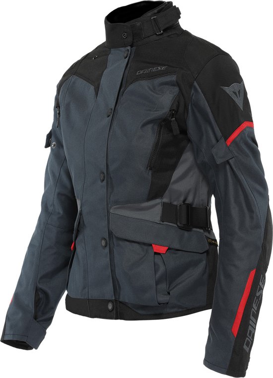 Dainese Tempest 3 D-Dry Lady Ebony Black Lava Red 40 - Taille - Veste