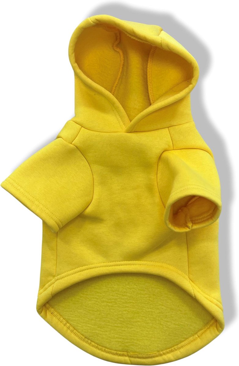 buddy store - hondentrui - hoodie - geel - hondenkleding - maat L