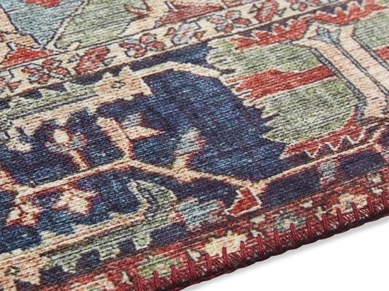 Flycarpets Elle Decoration - Vintage Vloerkleed - Hamadan - Klassiek - Rood - 160x230 cm