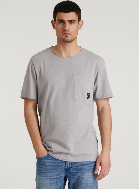 Chasin' T-shirt Eenvoudig T-shirt Ether Grijs Maat L
