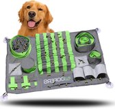 Snuffeltapijt voor honden met 10 verstopplaatsen en 3 moeilijkheidsgraden - Duurzaam en wasbaar materiaal - Antislip en zuignap fixatie Dog Snuffle Mat