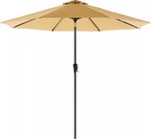In And OutdoorMatch Parasol Alene - 300cm - Inclinable - Camping - Rond - Debout - UPF 50 - Terrasse, jardin ou plage
