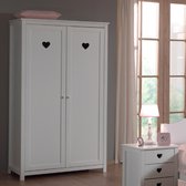 Vipack Draaideurkast Amori 2-deurs - 110 x 190 x 57 cm - wit