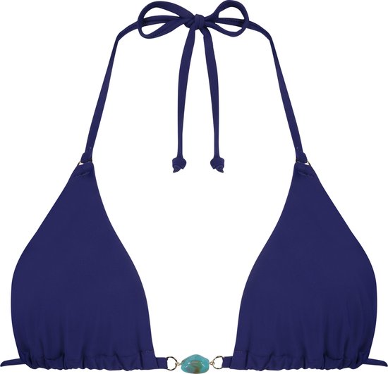 Hunkemöller Triangel bikinitop Doha Blauw S