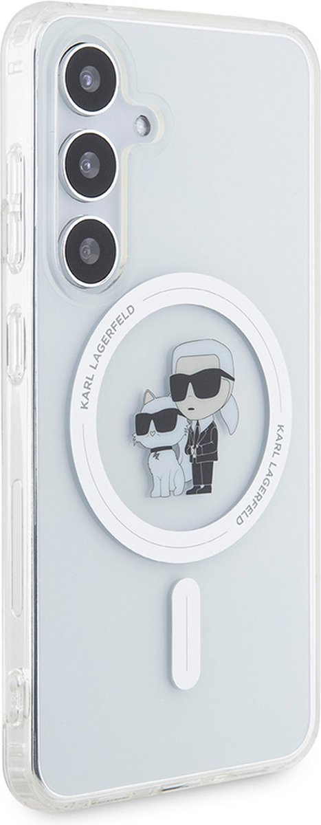 Samsung Galaxy S24+ Backcase hoesje - Karl Lagerfeld - Effen Transparant - TPU (Zacht)
