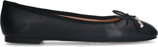 Manfield - Femme - Ballerines en cuir noir - Taille 38