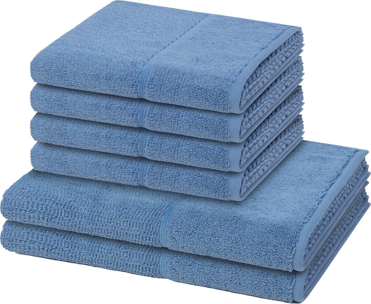 Möve for frottana Sonstiges 4 X handdoek 2 X douchehanddoek - in set 6 pack Pearl