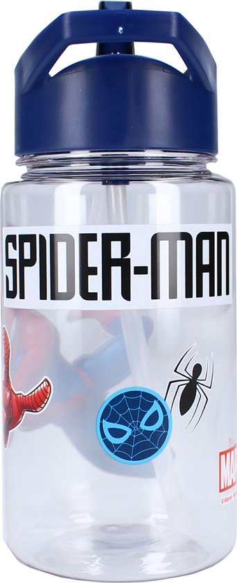 ALMACENESADAN, 4858 Spiderman Schoolverpakking, Bestaande Uit 2 Waterflessen Van 400 Ml Herbruikbare Producten Bpa Vrij 3030267567