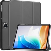 Case2go - Tablet hoes geschikt voor OnePlus Pad Go/ Oppo Pad Air2/Oppo Pad Neo - Tri-fold Case - Auto/Wake functie - Grijs