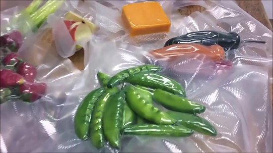 Rouleaux sous vide Nourriture – Film sous vide – Sacs sous vide – Rouleaux sous vide – Sans BPA – 20x600 cm – 4 pièces