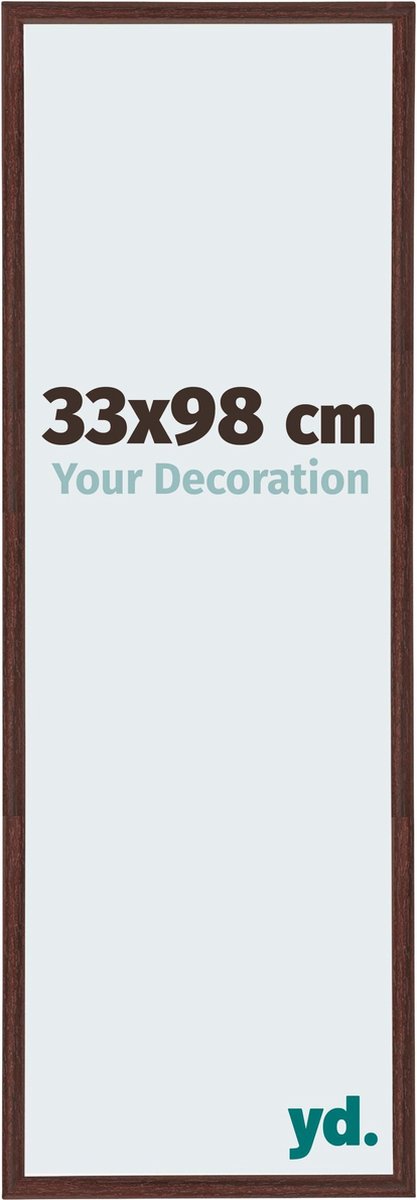 yd. Your Decoration - Fotolijst 33x98 cm - Kunststof - Bruin - Annecy